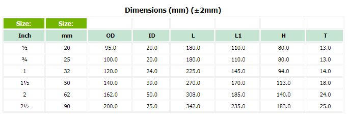 PP Y TYPE STRAINER FLANGE END