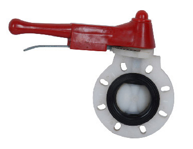 PP BUTTERFLY VALVE FLANGE END